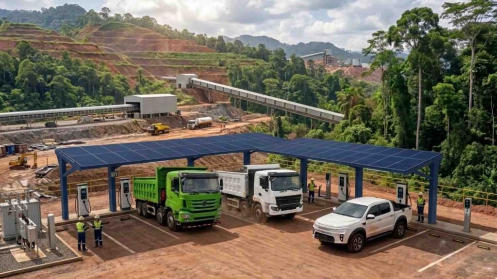 ISWA Trans adalah Indonesia Hauling Services Company yang menggunakan armada EV Dump Truck.